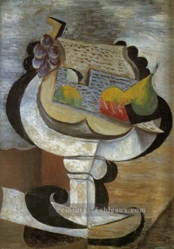 Abstraite et décorative œuvres - Compotier 1907 Cubisme